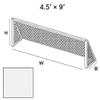 PEVO 4x9 Soccer Goal Net (NO TOP DEPTH- 4.5x9x0x5) view 3