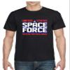 ALLNTRENDS Men's T Shirt United States Space Force USA Love Spaceship Tshirt (S, Black) view 1