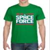 ALLNTRENDS Men's T Shirt United States Space Force USA Love Spaceship Tshirt (L, Irish Green) view 1