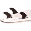 DORSAL Surfboard Fins Thruster 3 Set FCS Compatible Black Medium Fiberglass with Hexcore view 2