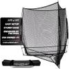 PowerNet Triple Threat Baseball Net, 3 Way 7' x 7' Batting, Hitting & Pitching Net Covers 147 Sq Ft, Softball & Baseball Training Equipment (Black) view 1