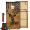 CornholeGamesUSA Pro Cornhole Boards Set | Made in USA | 3/4 Baltic Birch | No Bounce | Triple Thick Legs | Two Brace & Handles, Tournament 2x4 Regulation Set with Score Tower & Cornhole Bags view 1
