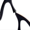 Cape Robbin Allure Womens Dressy Peep Toe Clear Transparent Strap Slip On Clear Heels - Nude (Black Pu, 6) view 3