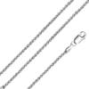 925 Sterling Silver Necklace Thin 1mm to 3.4mm Thick High Polished Solid Wheat Chain Necklace, Made In Italy (Available Length 16, 18, 20, 22, 24, 30 Inch), 16 view 1