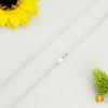 925 Sterling Silver Necklace Thin 1mm to 3.4mm Thick High Polished Solid Wheat Chain Necklace, Made In Italy (Available Length 16, 18, 20, 22, 24, 30 Inch), 16 view 3
