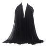Black Scrves Women Viscose Maxi Crinkle Cloud Hijab view 1
