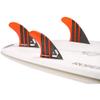 DORSAL Surfboard Fins Thruster 3 Set Future Compatible Orange Medium Carbon Fiber with Honeycomb Hexcore view 2