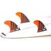 DORSAL Surfboard Fins Thruster 3 Set Future Compatible Orange Medium Carbon Fiber with Honeycomb Hexcore view 3