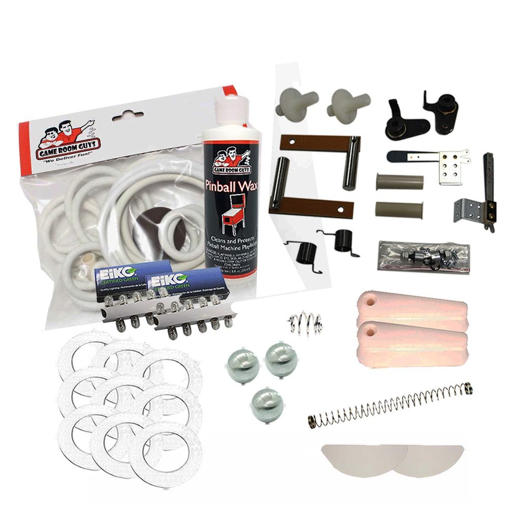 Game Room Guys 1963 Gottlieb Square Head Pinball White Premium Maintenance Kit
