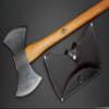Review Outdoor Gear Axe Sheath/Mask/Cover for The Gransfors Bruks Double Bit Axe (Brown, Version 1.0) view 4