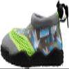 NORTY Wave Aqua Sock - Water Shoes for Kids - Swim Shoes for Kids - Beach Shoes for Kids - Water Socks - Aqua Shoes - Swimming Shoes - Dolphin Grey, Lime view 2