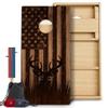 CornholeGamesUSA Pro Cornhole Boards Set | Made in USA | 3/4 Baltic Birch | No Bounce | Triple Thick Legs | Two Brace & Handles, Tournament 2x4 Regulation Set with Score Tower & Cornhole Bags view 1