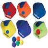 Great Lakes Sports Reversible Baseball Mitts for Left and Right Hand throwers with Hook and Loop Fasteners for Holding and catching The Ball (Set of 6 Mitts and 6 Balls) view 1