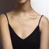 Miabella 925 Sterling Silver or 18Kt Yellow Gold Plated 925 Sterling Silver Italian Hammered Cross Pendant Chain Necklace 18 Inch Made in Italy (yellow-gold-plated-silver) view 2