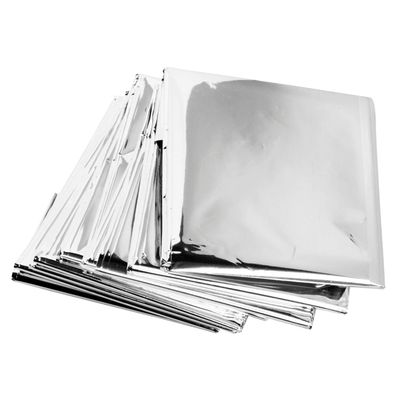 ASA TECHMED Emergency Mylar Thermal Blankets Bulk, Space Blanket Survival kit Camping Blanket, First Aid Kit for Outdoors, Survival, Hiking, Natural Disasters, First Aid, Marathons. 25 Pcs