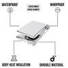 ASA TECHMED Emergency Mylar Thermal Blankets Bulk, Space Blanket Survival kit Camping Blanket, First Aid Kit for Outdoors, Survival, Hiking, Natural Disasters, First Aid, Marathons. 25 Pcs view 2