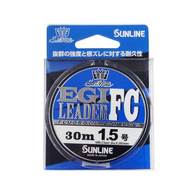 Sunline SaltiMate Squid Leader FC 98.4 ft (30 m), No. 1.5