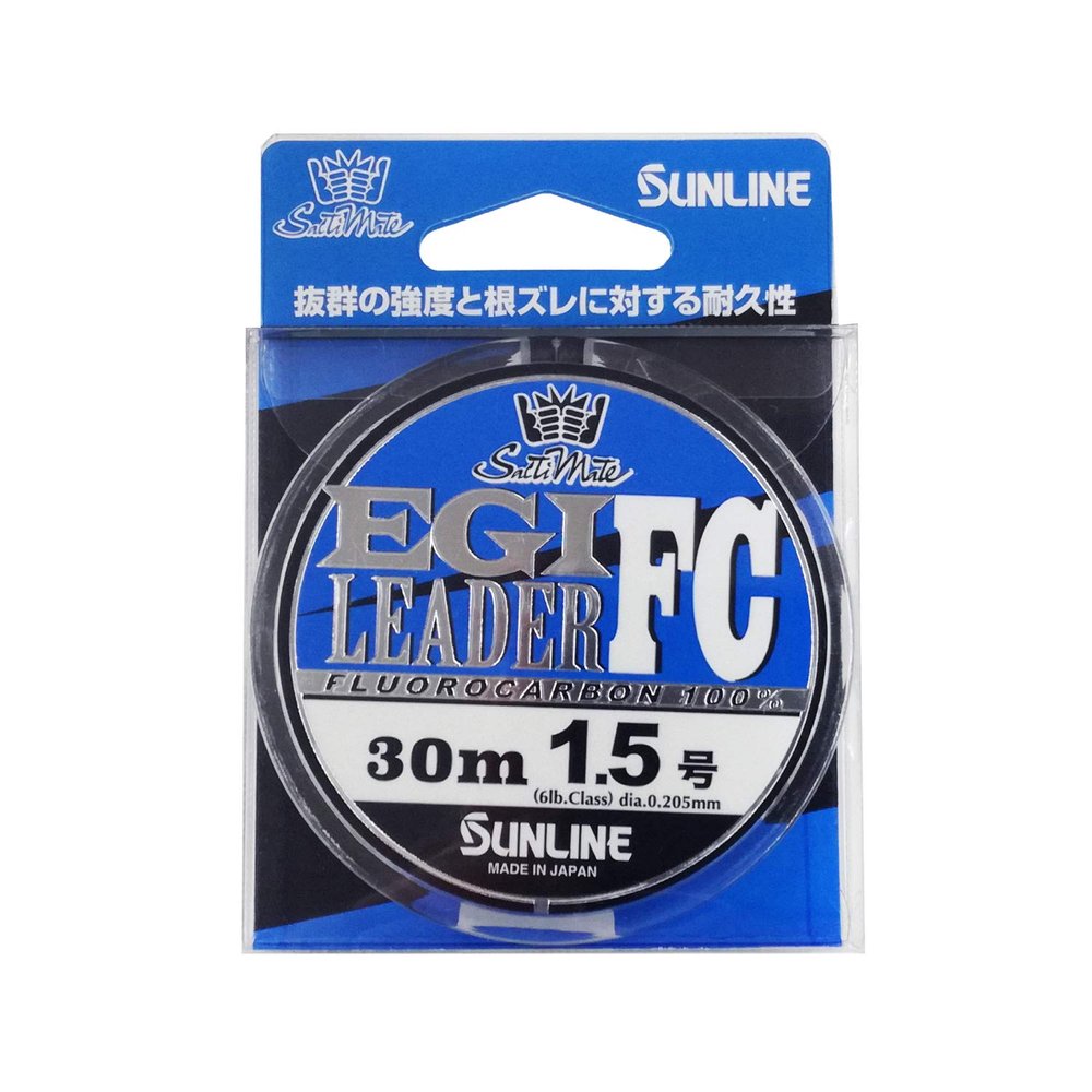 Sunline SaltiMate Squid Leader FC 98.4 ft (30 m), No. 1.5