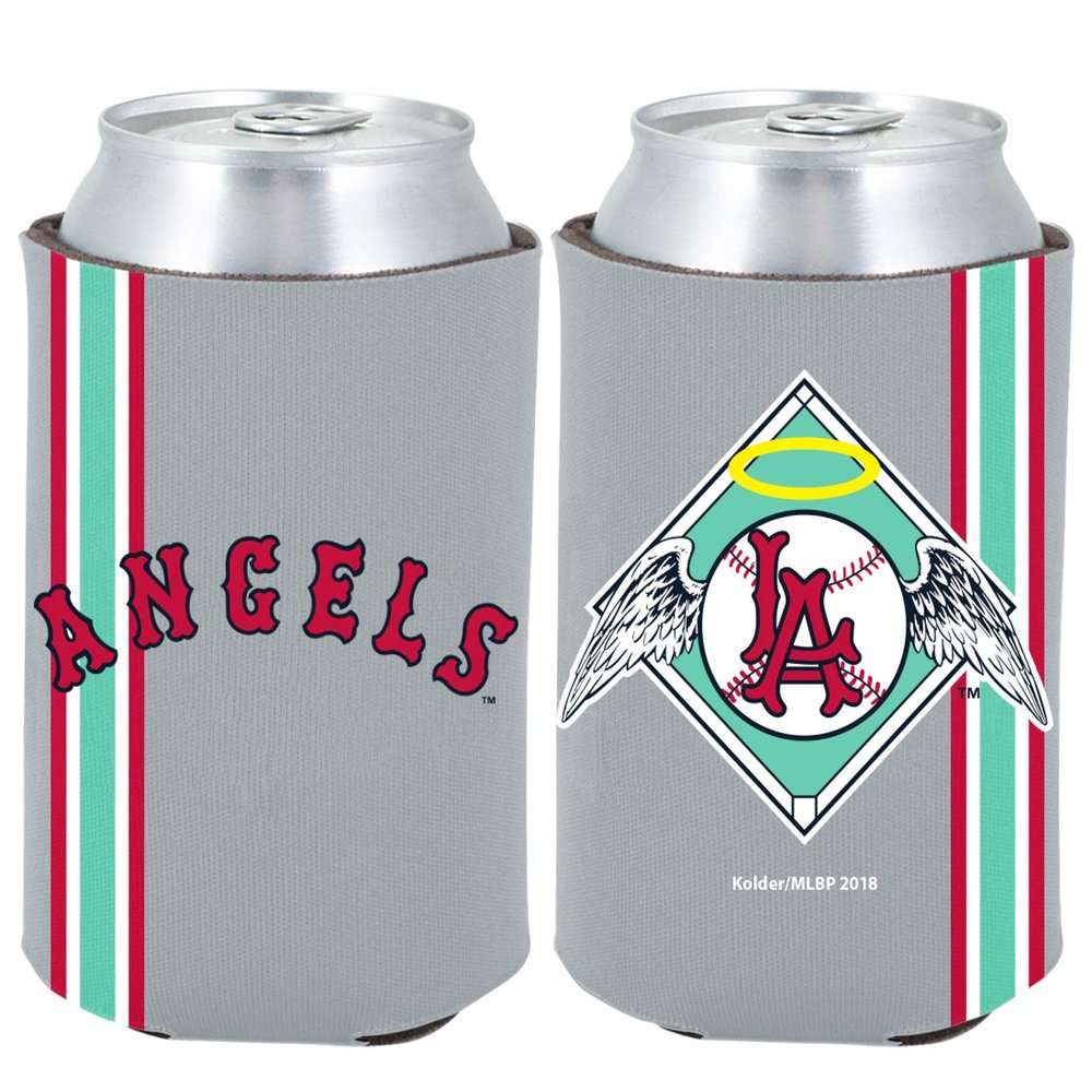 Angels 2-Pack Throwback Design 12oz CAN Neoprene Beverage Insulator Holder Cooler Baseball