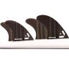 DORSAL Surfboard Fins Quad 4 Set Future Compatible Black Medium Carbon Fiber with Honeycomb Hexcore view 1
