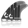 DORSAL Surfboard Fins Quad 4 Set Future Compatible Black Medium Carbon Fiber with Honeycomb Hexcore view 4