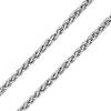 925 Sterling Silver Necklace Thin 1mm to 3.4mm Thick High Polished Solid Wheat Chain Necklace, Made In Italy (Available Length 16, 18, 20, 22, 24, 30 Inch), 20 view 2