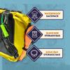 GP-KIT60WB Gold Panning Backpack- Waterproof Backpack, Neoprene Sluice Box Bag, Mesh Gold Pan Bag view 4