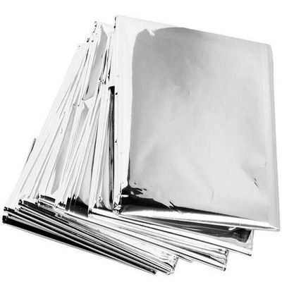 ASA TECHMED Emergency Mylar Thermal Blankets Bulk, Space Blanket Survival kit Camping Blanket, First Aid Kit for Outdoors, Survival, Hiking, Natural Disasters, First Aid, Marathons. 20 Pcs