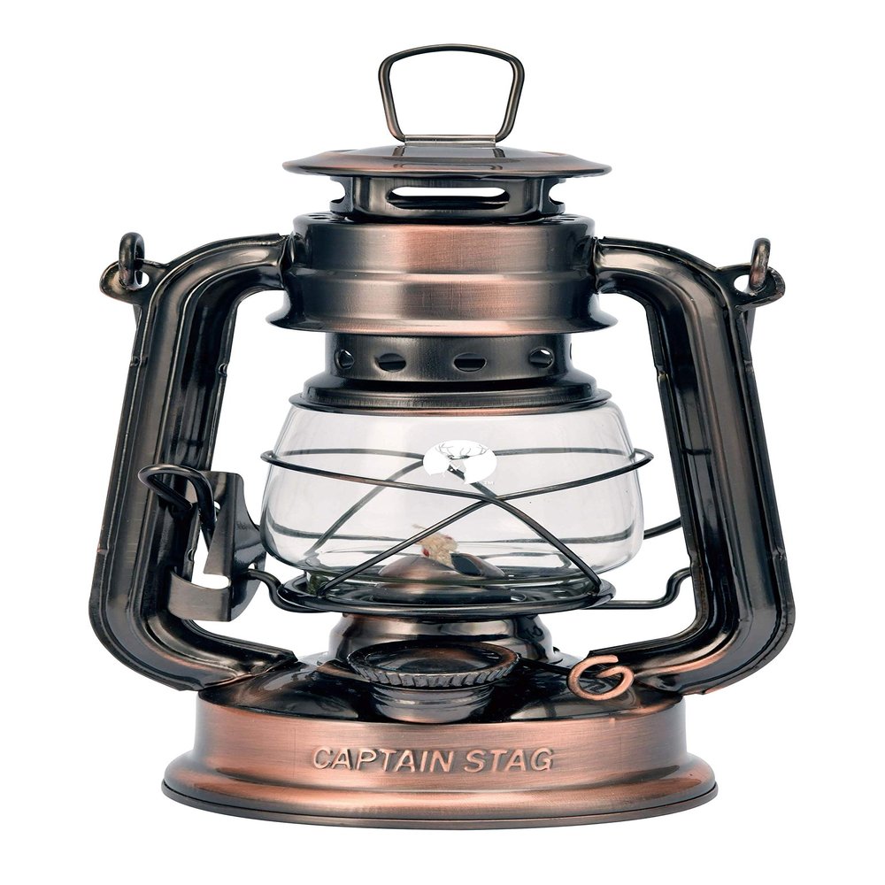 Captain Stag UK-505 CS Oil Lantern, Camping, Disaster Prevention, Light, Lighting, Small, Width 4.7 x Depth 3.9 x Height 7.5 inches (120 x 100 x 190 mm), Bronze