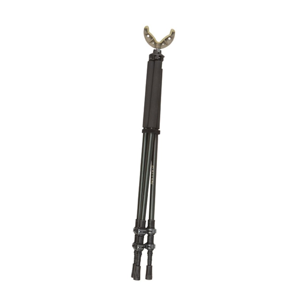Allen Company Axial Shooting Stick - Adjustable Tripod/Bipod/Monopod 61 inch by Allen with Quick-Snap & Rubber Grip Cradle, Black