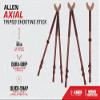 Allen Company Axial Shooting Stick - Adjustable Tripod/Bipod/Monopod 61 inch by Allen with Quick-Snap & Rubber Grip Cradle, Black view 2
