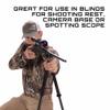 Allen Company Axial Shooting Stick - Adjustable Tripod/Bipod/Monopod 61 inch by Allen with Quick-Snap & Rubber Grip Cradle, Black view 4