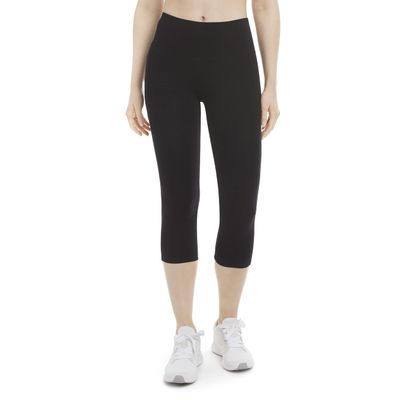 Energy Zone Women's Cotton Stretch Crop Legging With Pockets