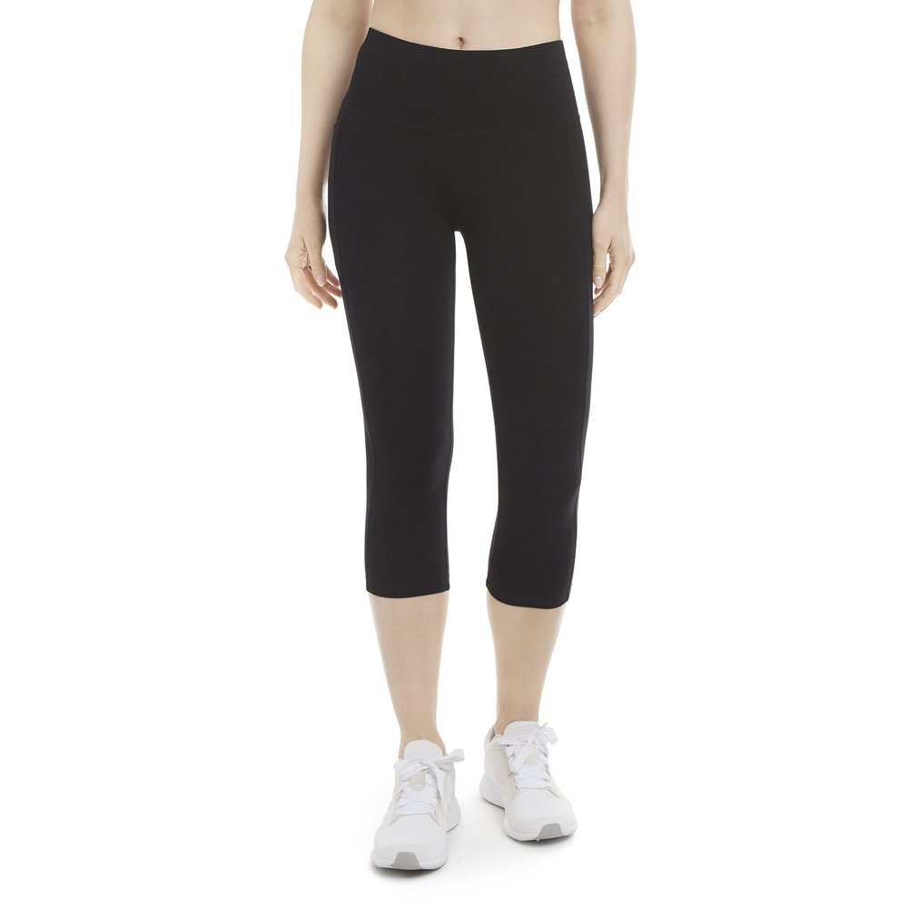 Energy Zone Women's Cotton Stretch Crop Legging With Pockets