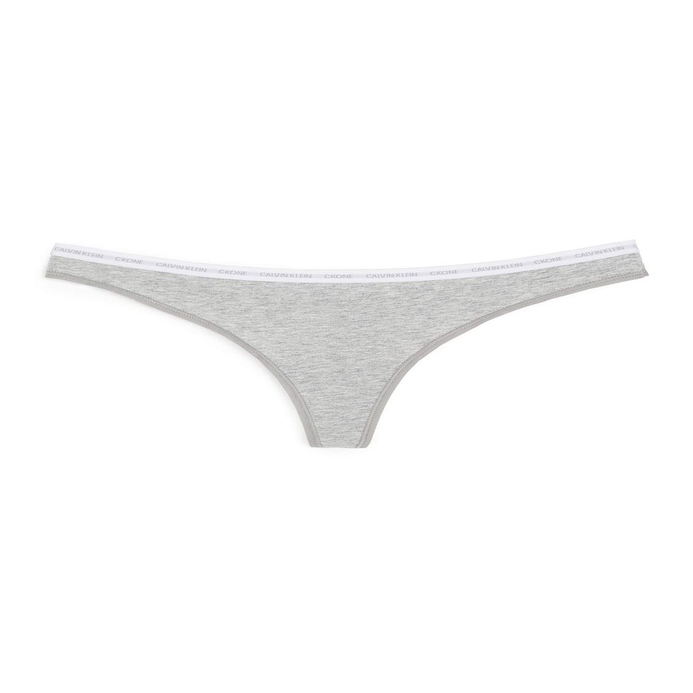 CK One Cotton Thong Panty Grey Heather