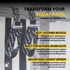 BarBelts Squat Rack Accessory (Sold as a Pair) - Lock The Barbell Into The Rack To Turn Squat Racks Into a Full Gymnastics Suite - Gymnastics Bar - Functional Fitness - Muscle Ups - Home Gym view 2