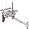 Malone MPG586XL EcoLight 4 Kayak Trailer with 4 Foam Kayak Carriers & Stacker | 14' / 400 lbs Capacity | Fully Submersible | Marine Grade Galvanized Steel Construction view 1