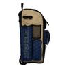Boombah Rolling Superpack 2.0 3DHC Baseball/Softball Gear Bag - 23-1/2" x 13-1/2" x 9-1/2" - Navy/Vegas Gold - Telescopic Handle - Holds 4 Bats - Wheeled Version view 2