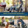 GCI Outdoor Kickback Rocker Outdoor Rocking Chair with Beverage Holder view 4