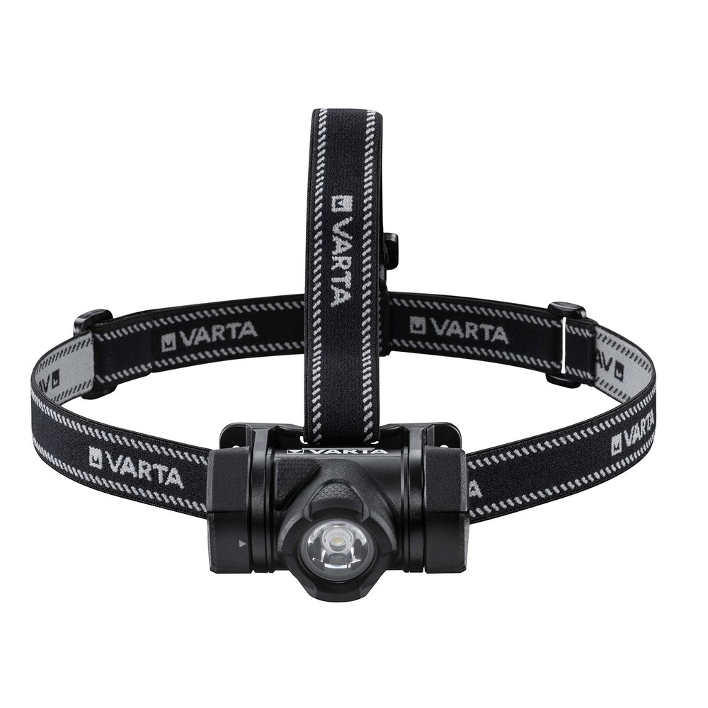 VARTA Indestructible H20 Pro LED Headlamp with 3 x AAA Batteries, Two Light Modes, Extremely Robust Head Light, Water and Dust Proof, Ideal for Camping, Jogging, Hiking