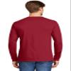 Hanes 6.1 oz. Tagless Long-Sleeve T-Shirt (5586) Deep Red, 3XL view 2