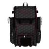 Boombah Rolling Superpack 2.0 3DHC Baseball/Softball Gear Bag - 23-1/2" x 13-1/2" x 9-1/2" - Black/Cardinal - Telescopic Handle - Holds 4 Bats - Wheeled Version view 1