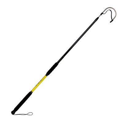 EatMyTackle Classic Hooked Gaff | Stainless Steel - Fiberglass Handle (4'8")