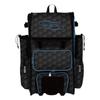 Boombah Rolling Superpack 2.0 3DHC Baseball/Softball Gear Bag - 23-1/2" x 13-1/2" x 9-1/2" - Black/Columbia - Telescopic Handle - Holds 4 Bats - Wheeled Version view 1