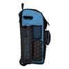 Boombah Rolling Superpack 2.0 3DHC Baseball/Softball Gear Bag - 23-1/2" x 13-1/2" x 9-1/2" - Black/Columbia - Telescopic Handle - Holds 4 Bats - Wheeled Version view 2