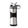 WAVE Water Bottle (1) 20 oz Single Pak | Vacuum Insulated Stainless Steel Bottle | Wide Mouth | Straw Lid with Chug Spout | Stainless Steel Straw, Silicone Grip, Silicone Boot | Easy Ice Load view 1