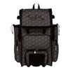 Boombah Rolling Superpack 2.0 3DHC Baseball/Softball Gear Bag - 23-1/2" x 13-1/2" x 9-1/2" - Dark Charcoal/Black - Telescopic Handle - Holds 4 Bats - Wheeled Version view 1