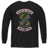 A&E Designs Riverdale Kids Long Sleeve Shirt South Side Serpents Black Tee, MD view 1
