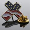 Christian American USA Flag Cross Hat or Lapel Pin PMS934 F4D10Z view 2