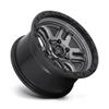 FUEL OFF-ROAD AMMO 17X9 5X5.0 4.53-12mm MATTE GUN METAL BLACK BEAD RING - D70117907545 view 3
